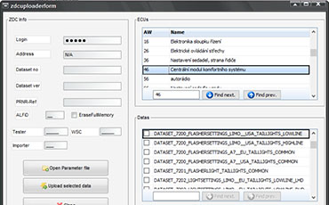 Parametrizace jednotek